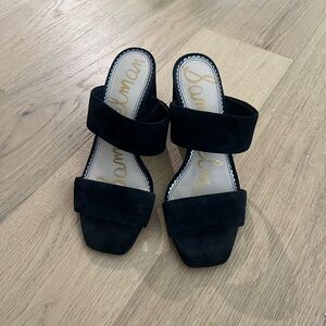 Sam Edelman Black Strappy Block Heel